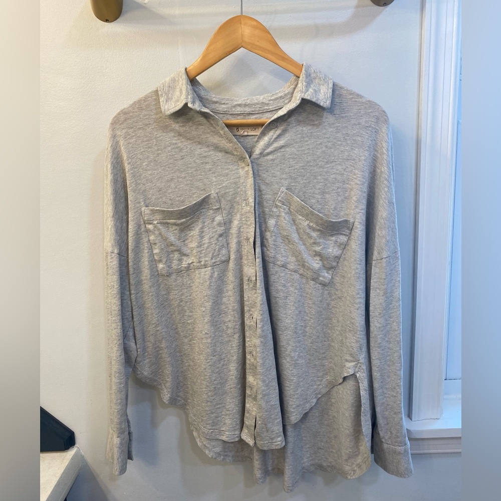 Lou & Grey Cotton Button Up